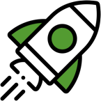 Icon Rakete, Energiegemeinschaft als Einnahmequelle und Imageboost für dein Unternehmen