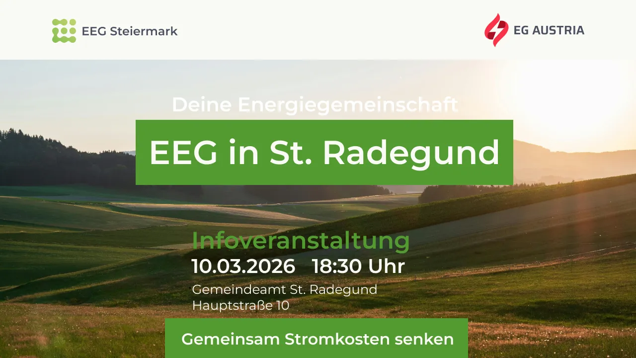 EEG St. Radegund, Ankündigung Informationsabend