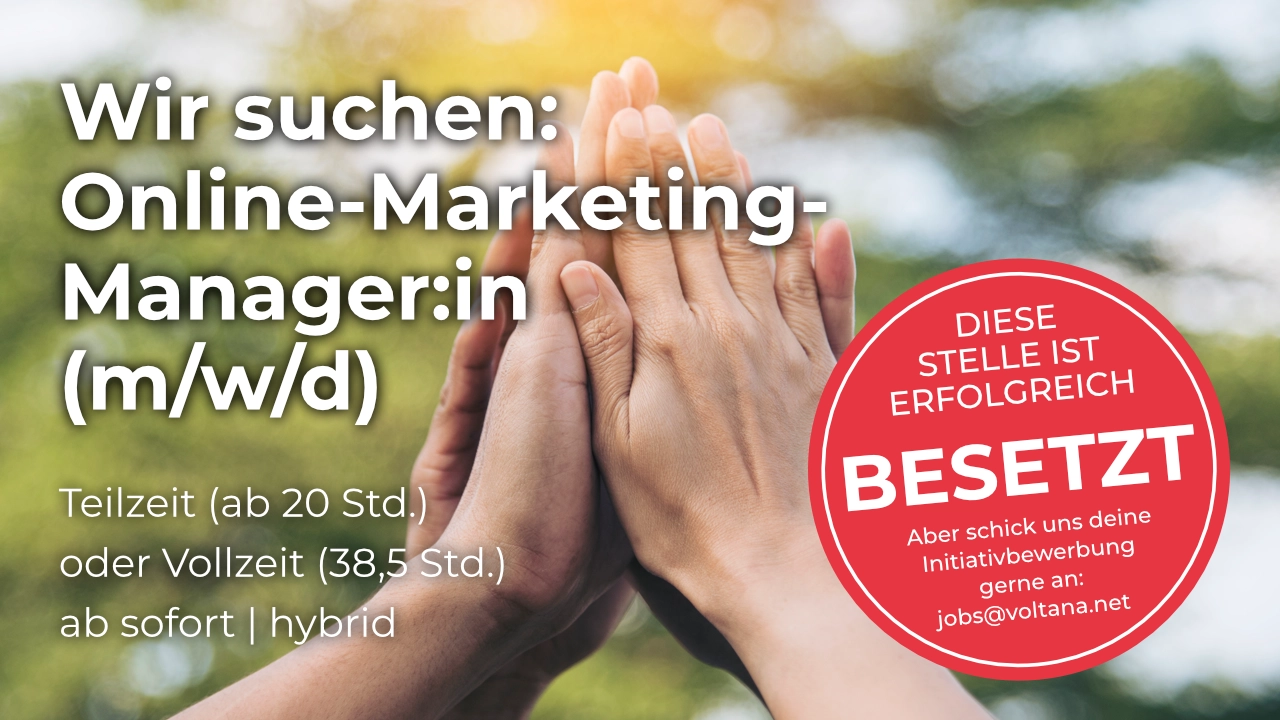 Stellenausschreibung Marketing-Allrounder:in
